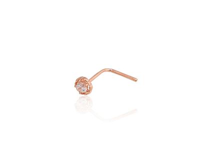 Gold piercing A1930097AuRCZ Red Gold 585° Zirkons