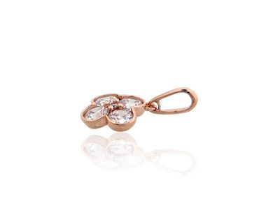 Gold pendant A1301162AuRCZ Red Gold 585° Zirkons  Women