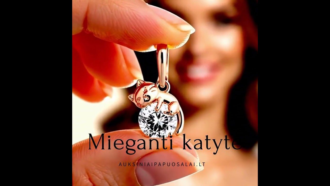 Gold pendant A1301163AuRCZ Red Gold 585° Zirkons  Women