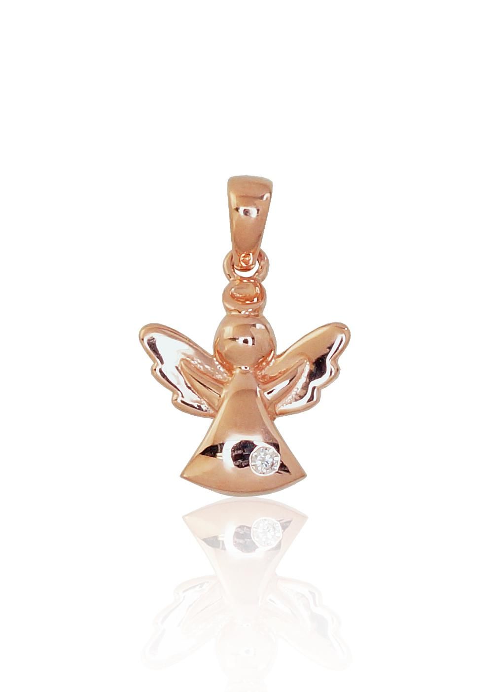 Gold pendant A1300188AuRCZ Red Gold 585° Zirkons  Women