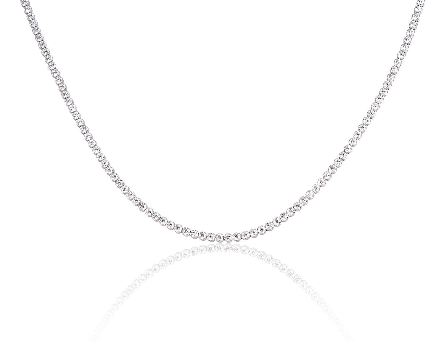 Silver necklace A2500145PRhGrCZ Silver 925° Rhodium Plating Zirkons