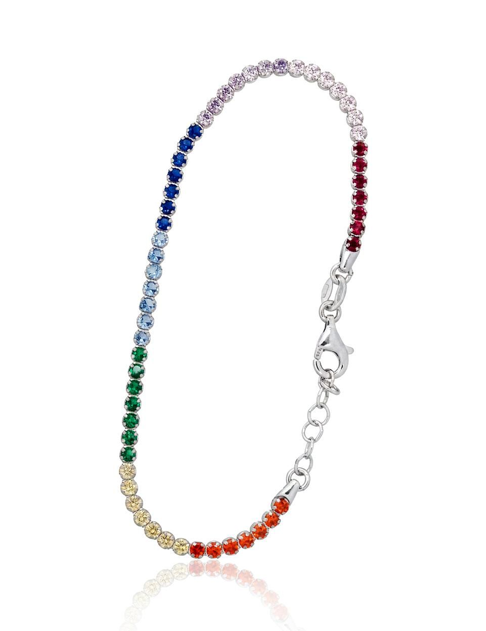 Silver bracelet A2600451PRhGrCZMIX Silver 925° Rhodium Plating Zirkons