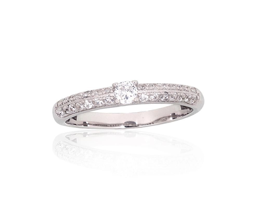 Silver ring A2101972PRhGrCZ Silver 925° Rhodium Plating Zirkons  Women