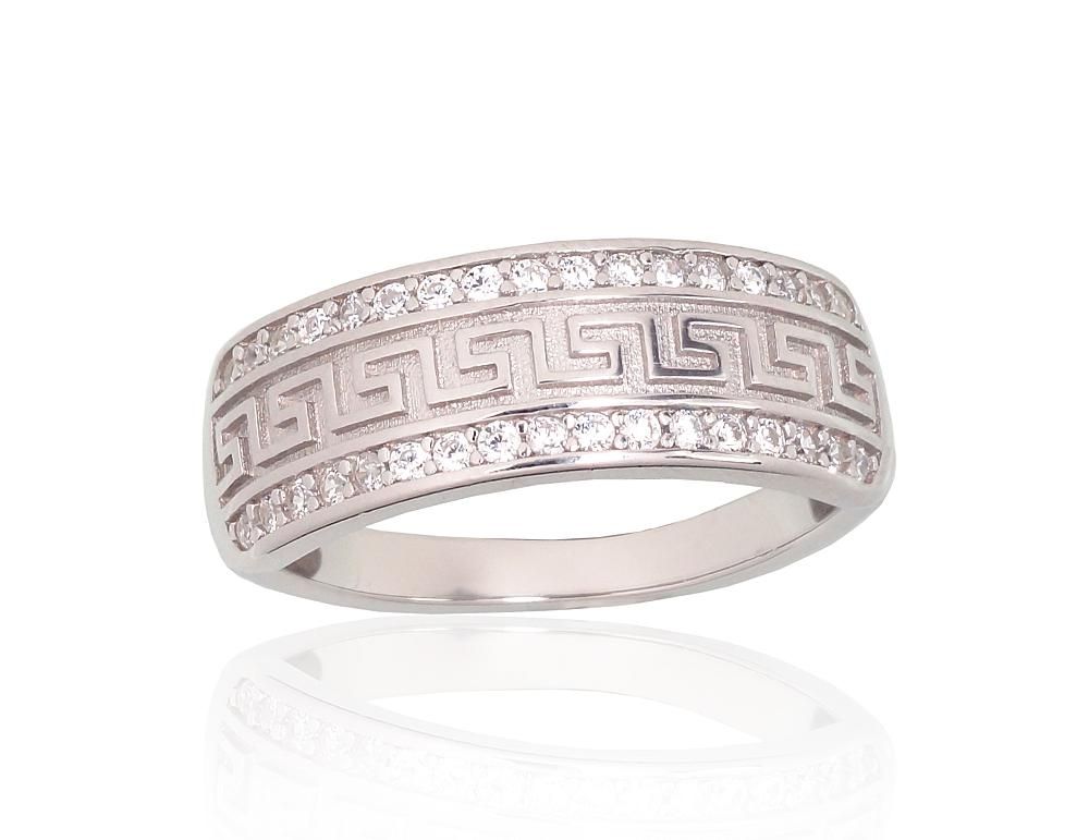 Silver ring A2101965PRhGrCZ Silver 925° Rhodium Plating Zirkons  Women
