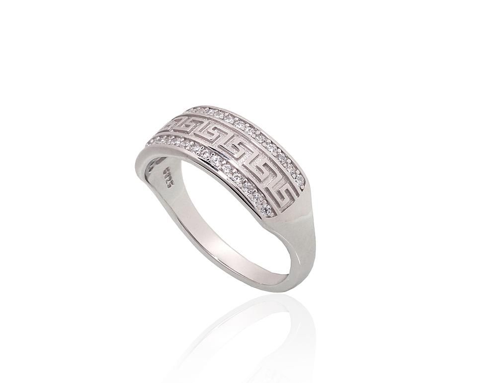 Silver ring A2101965PRhGrCZ Silver 925° Rhodium Plating Zirkons  Women