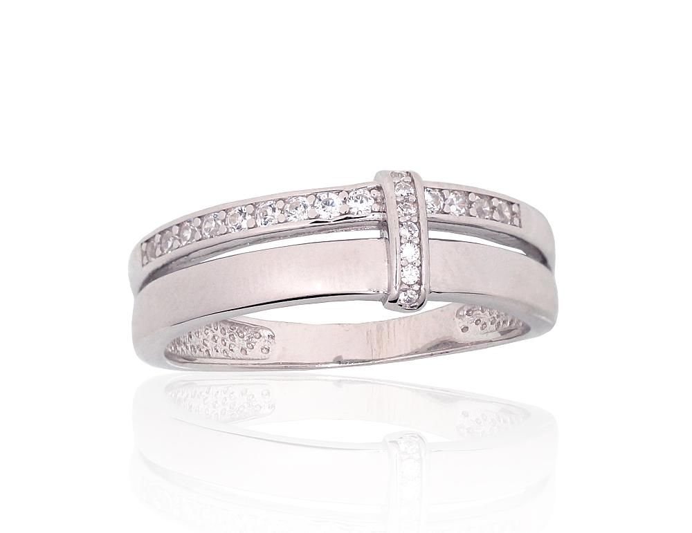 Silver ring A2101963PRhGrCZ Silver 925° Rhodium Plating Zirkons  Women