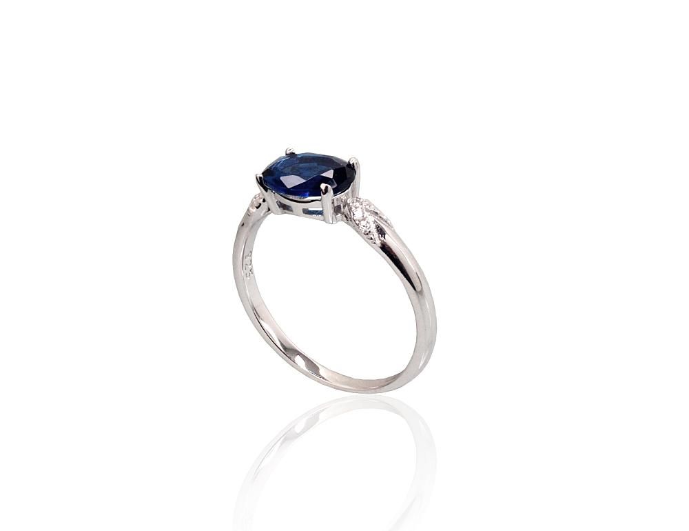 Silver ring A2102011PRhGrCZCZB Silver 925° Rhodium Plating Zirkons  Women