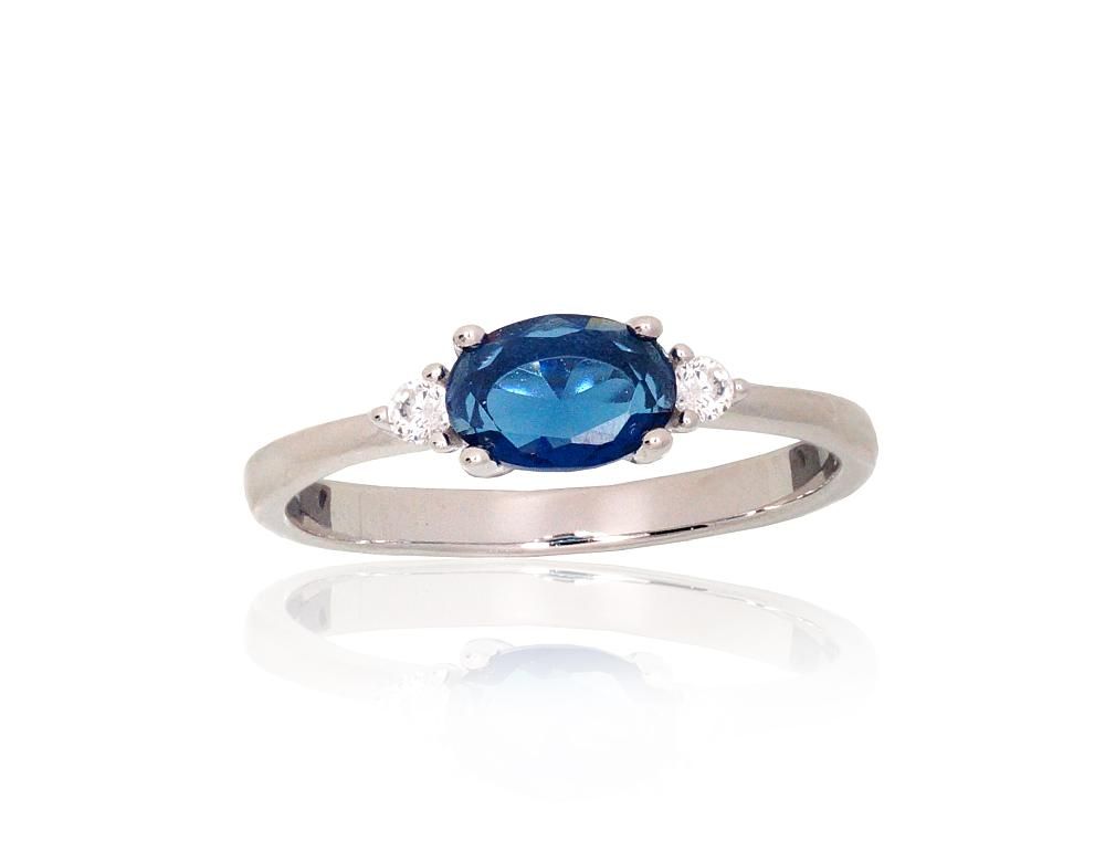 Silver ring A2102013PRhGrCZCZB Silver 925° Rhodium Plating Zirkons  Women