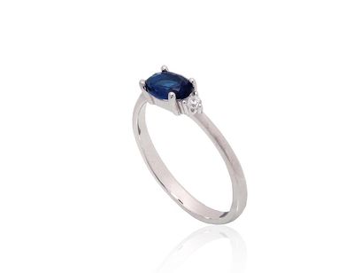 Für Frauen Silberring A2102013PRhGrCZCZB Silber 925° Rhodium Beschichtung Zirkon