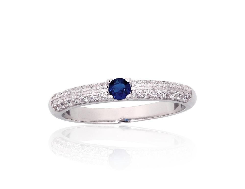 Silver ring A2101972PRhGrCZCZB Silver 925° Rhodium Plating Zirkons  Women