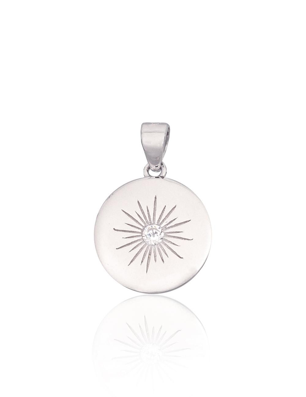 Silver pendant A2302050PRhGrCZ Silver 925° Rhodium Plating Zirkons  Women