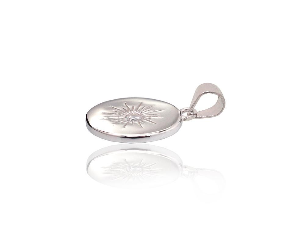 Silver pendant A2302050PRhGrCZ Silver 925° Rhodium Plating Zirkons  Women