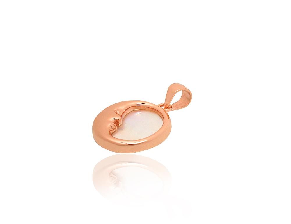 Silver pendant A2302052PAuRPLW Silver 925° red gold Plating Motherofpearl  Gold plated