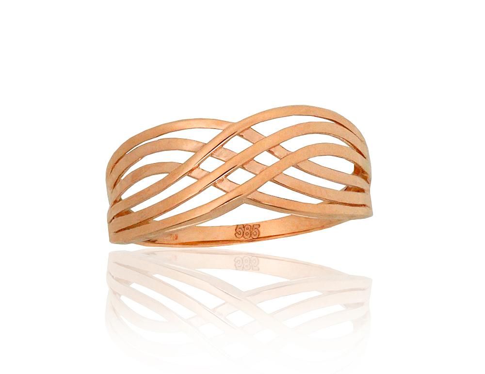 Gold ring A1101263AuR Red Gold 585°