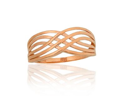 Gold ring A1101263AuR Red Gold 585°