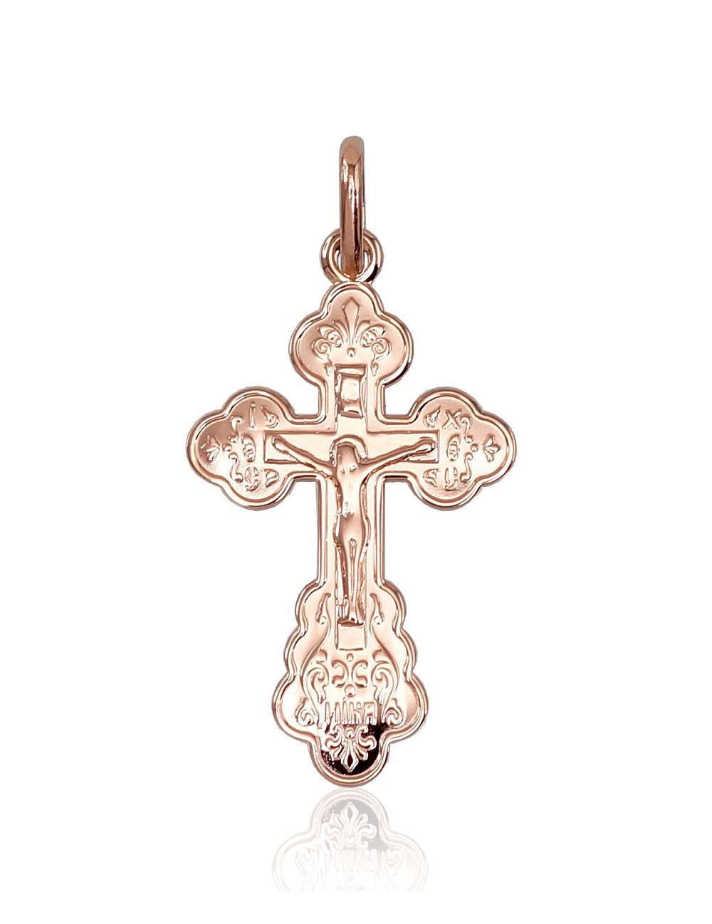 Gold pendant A1300513AuR Red Gold 585° Crosses and Icons Ortodox