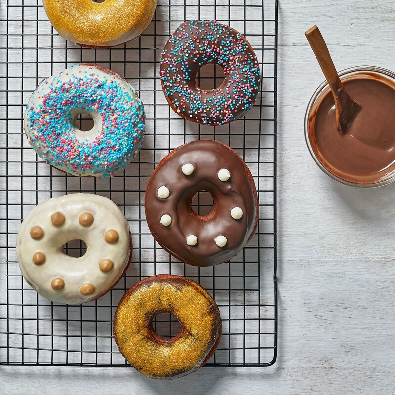 Belgian Chocolate Donuts (6 Piece Batch)