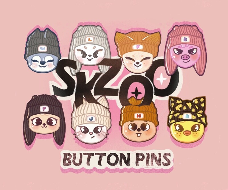 🎀 SKZOO LoverBoys Button Pins