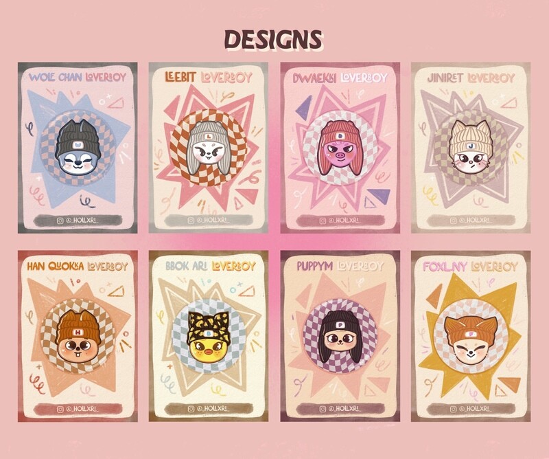 🎀 SKZOO LoverBoys Button Pins