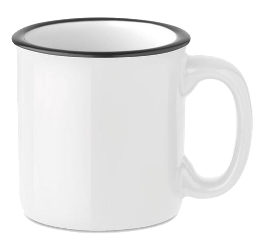 Mug vintage en céramique (épais)de 240 ml