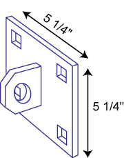 GALVANIZED MALE T CONNECTOR