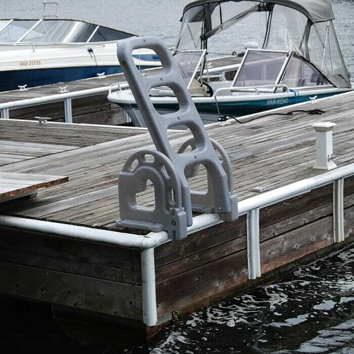 POLYETHYLENE FLIP UP DOCK LADDER