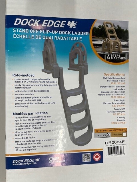 POLYETHYLENE FLIP UP DOCK LADDER