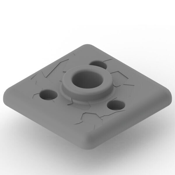 WAVE ARMOR 2&#39;&#39; SQUARE PIPE SLEEVE GRAY