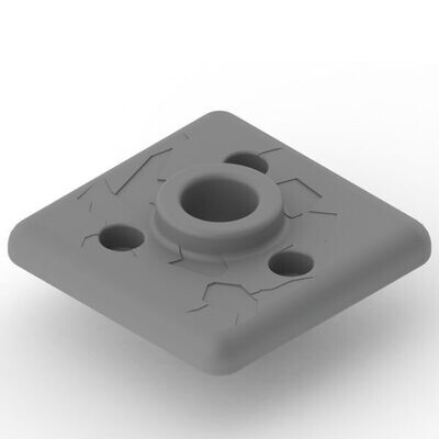 WAVE ARMOR 2&#39;&#39; SQUARE PIPE SLEEVE GRAY