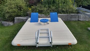 WAVE ARMOR OTTER ISLAND SWIM RAFT BEIGE w BLUE