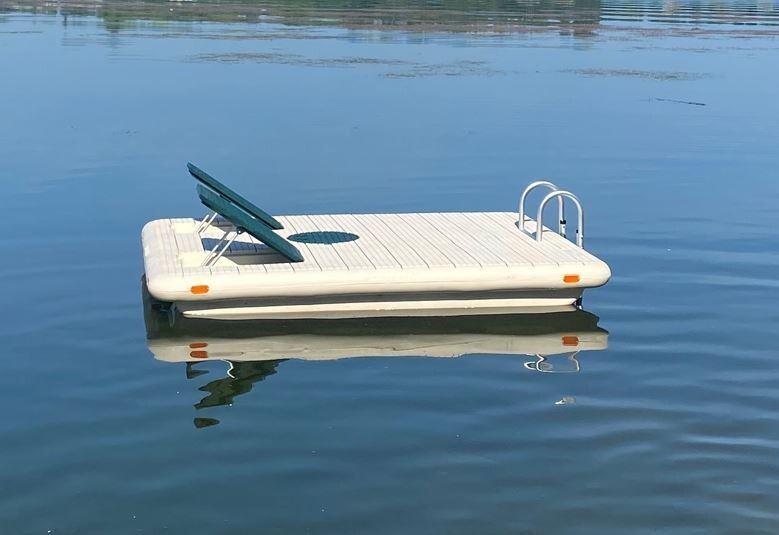 WAVE ARMOR OTTER ISLAND SWIM RAFT BEIGE w GREEN
