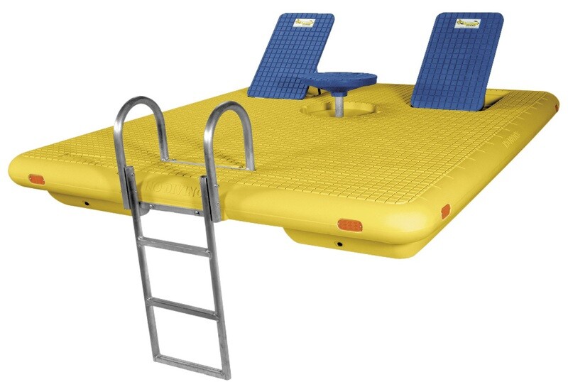 WAVE ARMOR OTTER ISLAND SWIM RAFT YELLOW w BLUE