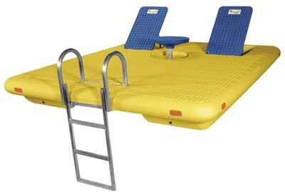 WAVE ARMOR OTTER ISLAND SWIM RAFT YELLOW w BLUE