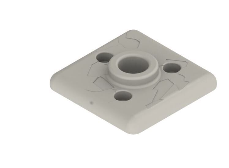 WAVE ARMOR 2&#39;&#39; SQUARE PIPE SLEEVE BEIGE