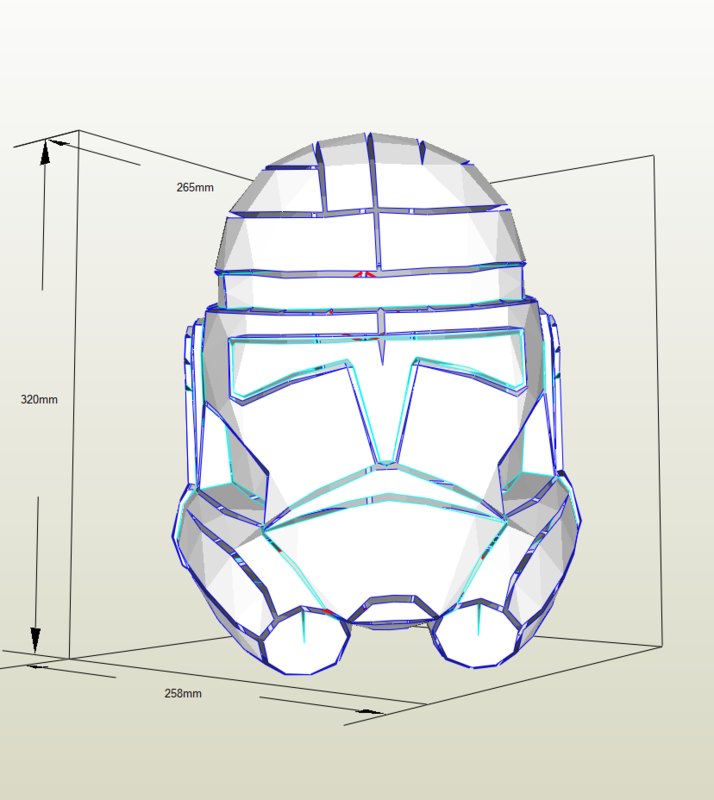 Clone Trooper Phase 2 Helmet Template for EVA-Foam