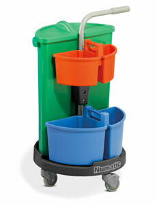 NC-3R  Carousel Trolley with 70 litre waste bin and caddies