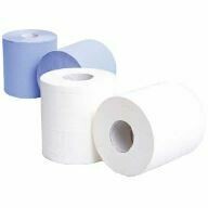 Premium Quality 2 ply WHITE Standard Centrefeed Rolls (2 cases of 6 Rolls)