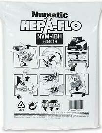 604019 Numatic HEPA FLO Disposable Bags for 900 series
