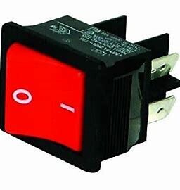 Henry and Numatic Red On/Off Rocker Switch