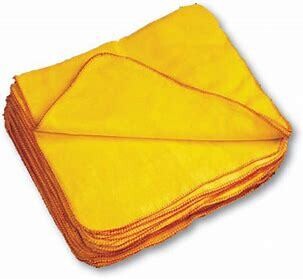 Yellow Dusters 20&quot; x 16&quot; Pack of 10