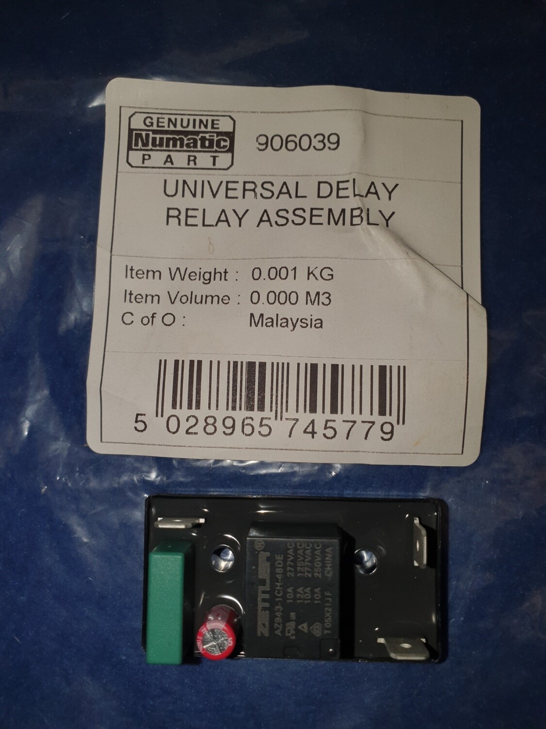 Numatic Universal Delay Relay Assembly