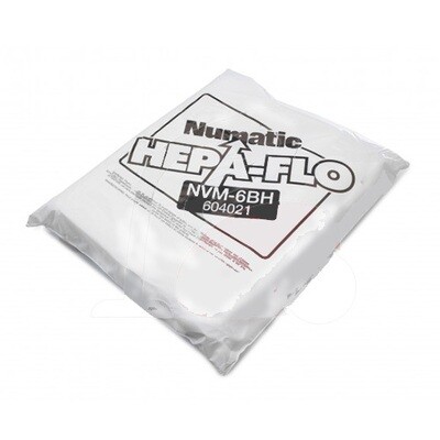 Numatic( NVM-6BH ) HEPAFLO OPEN FILTER BAGS (MODEL 1500 TYPE)