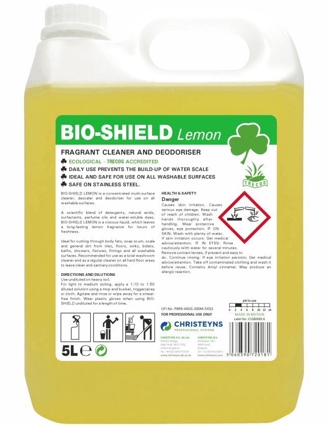 BIO-SHIELD Lemon Shower &amp; Washroom Cleaner