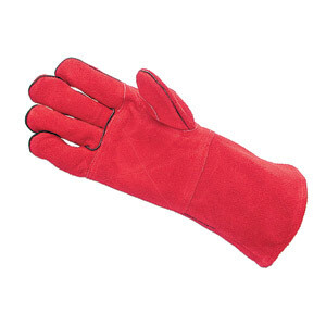Red Heat Resistant Welders Gauntlets