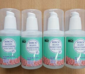 BIRCH 100ml Alcohol Hand Sanitiser Gel (Pack of 4)