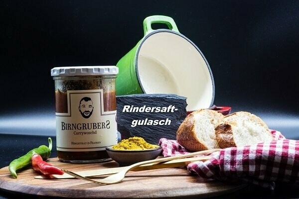 Hausgemachtes Rindersaftgulasch Hausgemachtes Rindersaftgulasch