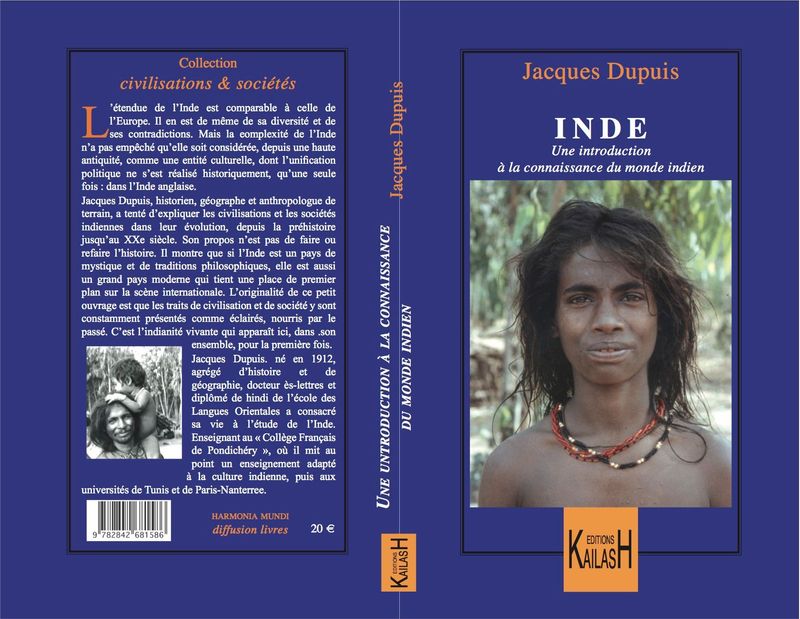 Dupuis Jacques, Inde : une introduction à la connaissance du monde indien.