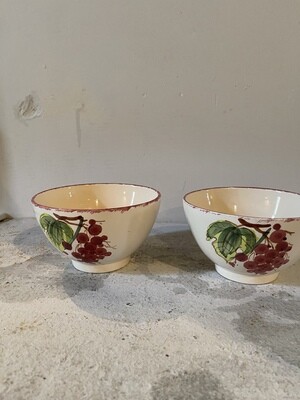 Pair of vintage Cherry bowls