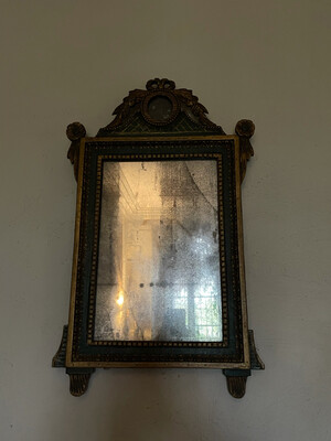 18thc French Mirror  30 inches X 18 Inches 76cm X 46cm