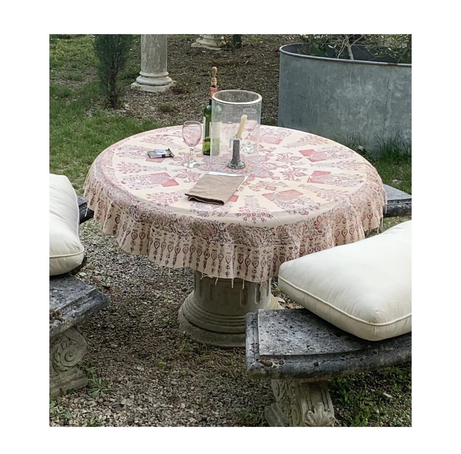 French antique Table Cloth